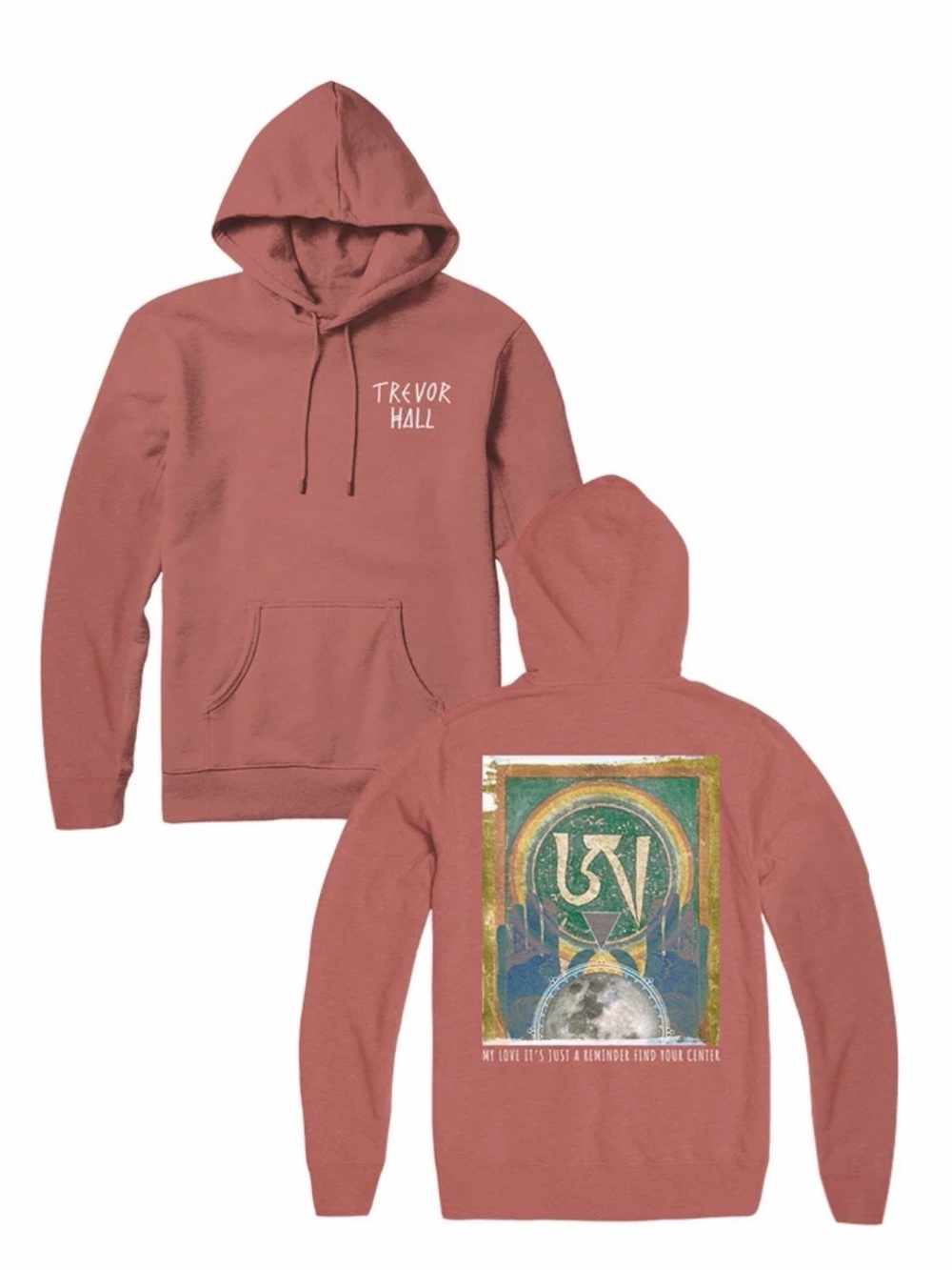 Bella Canvas Men's Dusty Rose Graphic Hoodie - Trevor Hall